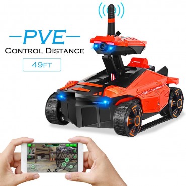 YD211 FPV Kids Wifi Shooting RC Spy Tank Toy With HD Camera