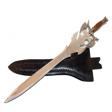 38 in. Medieval Wholesale Swords Sharp with Leather Sheath