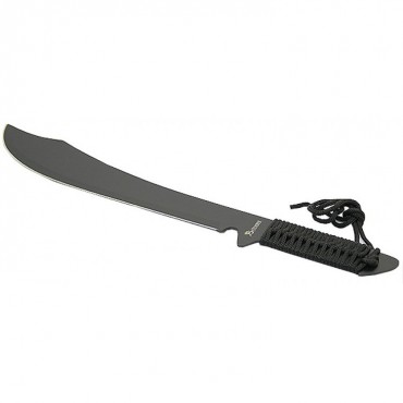 19 in. Ninja Black Machete Sword with Sheath
