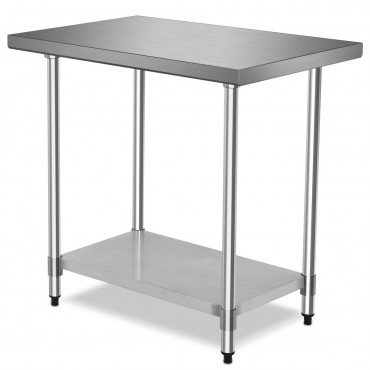 24 In. x 36 In. Stainless Steel Commercial Kitchen Food Prep Table