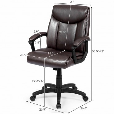 Ergonomic PU Leather Executive Office Chair