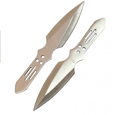 6.5 in. Stainless Steel Throwing Knife Set with Sheath