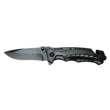 8.5 in. Stainless Steel Folding Spring Assisted Knife Tactical Metal Handle