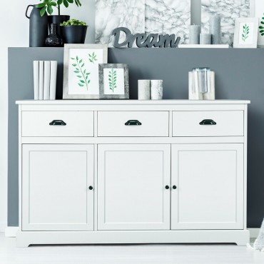 3 Drawers Console Table Sideboard Buffet Cabinet