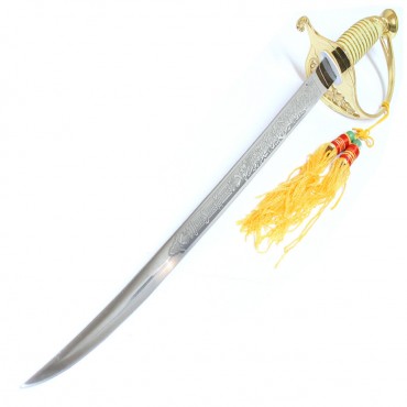 23 in. Decorative Marine Dress Sword Stainless Steel Style with Sheath