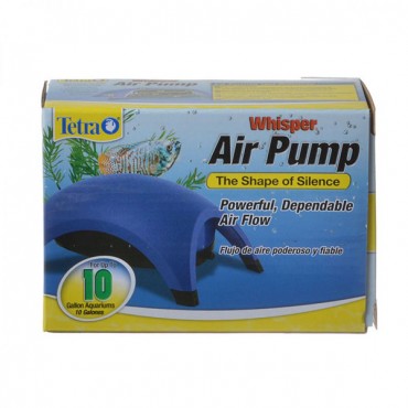 Tetra Whisper Aquarium Air Pumps - Whisper 10 - Up to 10 Gallons - 1 Outlet