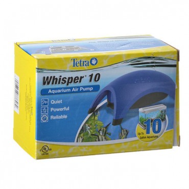 Tetra Whisper Aquarium Air Pumps - UL Listed - Whisper 10 - Up to 10 Gallons - 1 Outlet