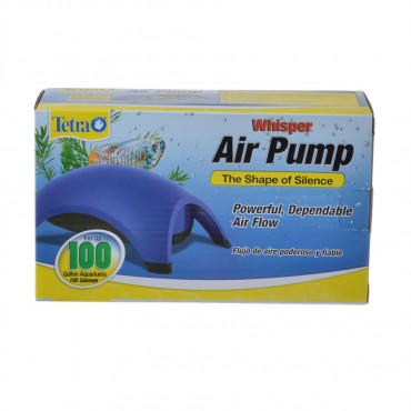 Tetra Whisper Aquarium Air Pumps - Whisper 100 - Up to 100 Gallons - 2 Outlets