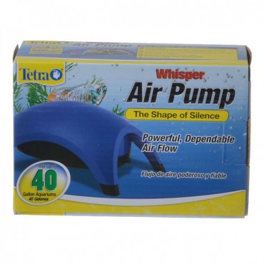 Tetra Whisper Aquarium Air Pumps - Whisper 40 - Up to 40 Gallons - 1 Outlet