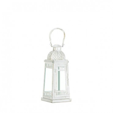 White Moroccan Inspiration Lantern