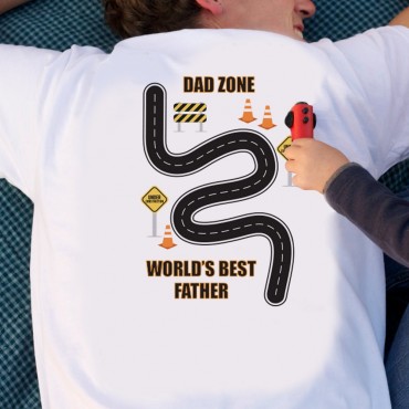 World's Best Father Custom Race Track T-Shirt For Dad