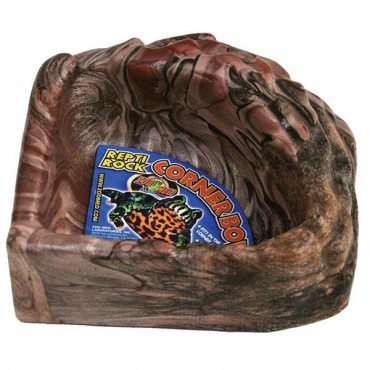 Zoo Med Repti Rock Corner Bowl - X-Large - 14 in. Long x 14 in. Wide