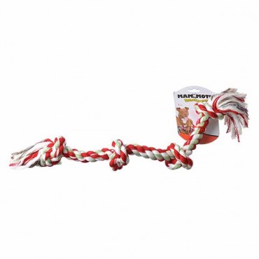 Flossy Chews Colored 4 Knot Tug Rope - X-Large - 27 in. Long - 2 Pieces