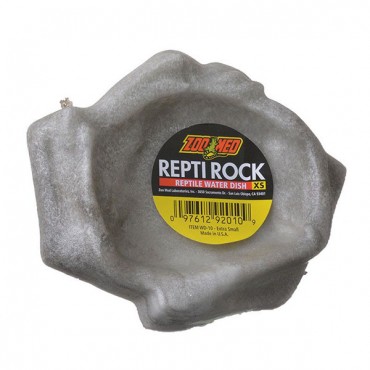 Zoo Med Repti Rock - Reptile Water Dish - X-Small - 4.5 in.  Long x 4 in. Wide - 4 Pieces