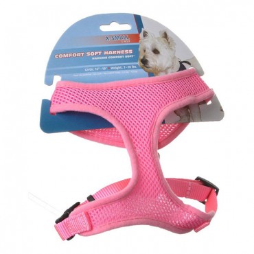 Coastal Pet Comfort Soft Adjustable Harness - Pink - X Small - Dogs 7-10 lbs - Girth Size 16 in. - 19 in.