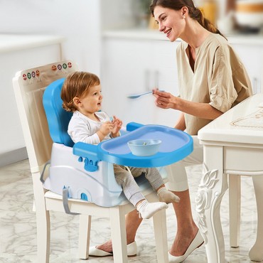 3 Height Adjustments Comfort Folding Booster Seat