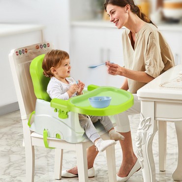 3 Height Adjustments Comfort Folding Booster Seat