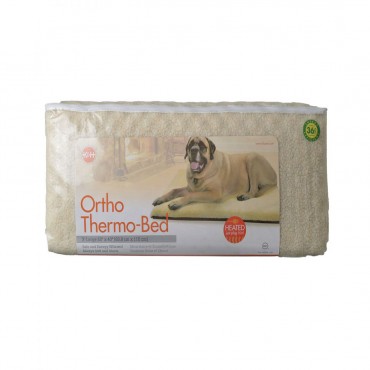 K and H Pet Products Ortho Thermo Heated Pet Bed - Green - X-Large 33 L x 43 W x 3 H