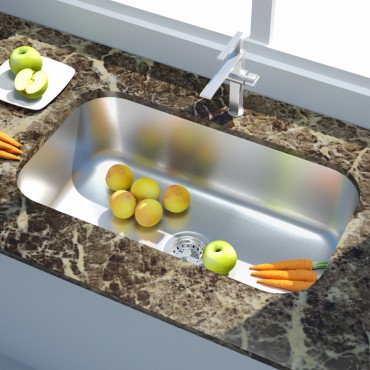 32 In. Stainless Steel Double Bowl Kitchen Sink