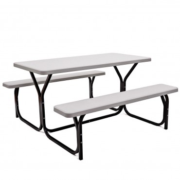 Outdoor Picnic Garden Party Table And Bench Set