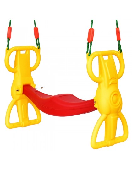 Back To Back Rider Glider Swing For 2 Kids With Hangers