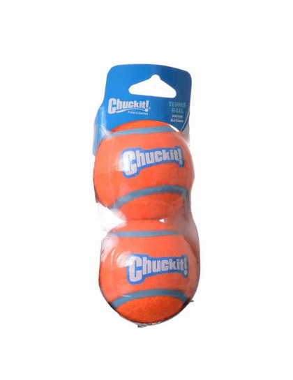 Chuckit Tennis Balls - Medium Ball - 2.25 in. Diameter - 2 Pack Sleeve - 4 Pieces
