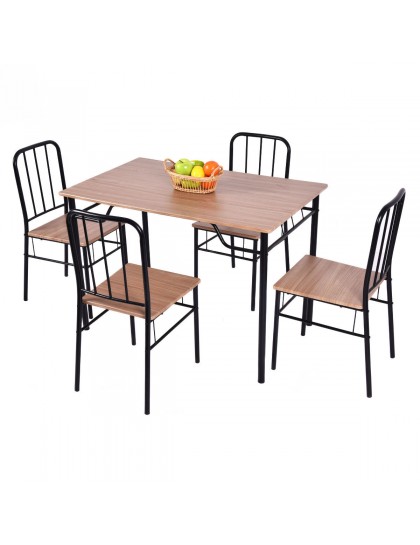 5 Pcs Dining Set Table And 4 Chairs